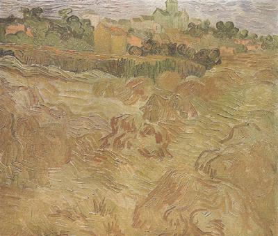 Vincent Van Gogh Wheat Fields with Auvers in the Background (nn04) oil painting picture